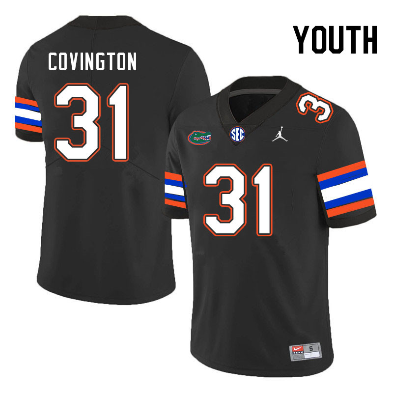 Youth #31 Ahman Covington Florida Gators College Football Jerseys Stitched Sale-Black